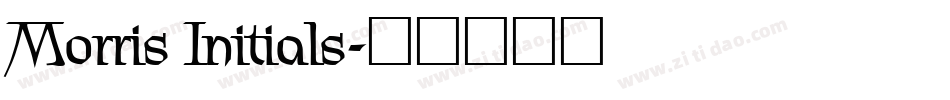 Morris Initials字体转换